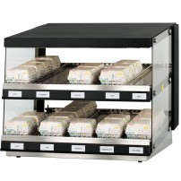 Podgrzewacz do burgerów | witryna grzewcza | dwie półki | 1,16 kW | 800x640x685 mm | RESTO QUALITY RQBIN
