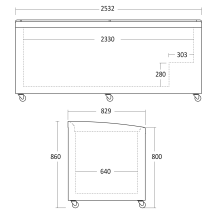 Zamrażarka chłodziarka skrzyniowa RESTO QUALITY SIF900D | sklepowa | boneta | od 7 °C do -24°C | 900 l