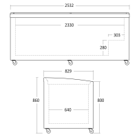 Zamrażarka chłodziarka skrzyniowa RESTO QUALITY SIF900D | sklepowa | boneta | od 7 °C do -24°C | 900 l