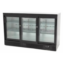 Barowa szafa chłodnicza | chłodziarka podblatowa | 3-drzwiowa | drzwi przesuwne | 341 l | RQ-330SCM