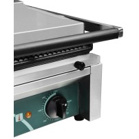 Grill elektryczny kontaktowy panini podwójny RN103-A  |  płyty ryflowane