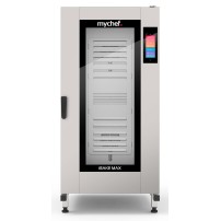 Piec konwekcyjno-parowy elektryczny | z wózkiem | automatyczne mycie | 16x600x400 | Mychef iBake MAX 16E