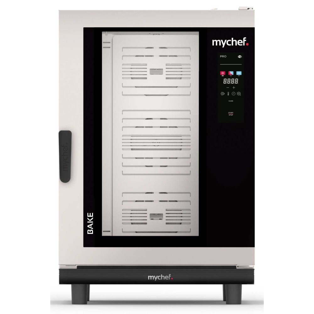 Piec konwekcyjno-parowy elektryczny | piekarniczo-cukierniczy | automatyczne mycie | 10x600x400 | 400 V | Mychef BAKE PRO 10E