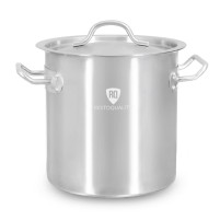 Garnek ze stali nierdzewnej z podziałką 6 l | 200x200 mm | z pokrywką | RQ12020
