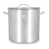 Garnek ze stali nierdzewnej z podziałką 21,2 l | 300x300 mm | z pokrywką | RQ13030