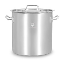 Garnek ze stali nierdzewnej z podziałką 25,7 l | 320x320 m | z pokrywką RQ13232