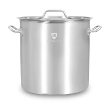 Garnek ze stali nierdzewnej z podziałką 33 l | 350x350 mm | z pokrywką RQ13535