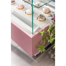 Witryna cukiernicza chłodnicza Dolce Visione Premium 1300 BIANCO | 1300x670x1300 mm