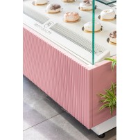 Witryna cukiernicza chłodnicza Dolce Visione Premium 900 BIANCO | 900x670x1300 mm