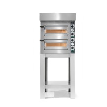 Piec do pizzy elektryczny Cuppone Tiziano | dwukomorowy | 4+4x25 | TZ425/2M