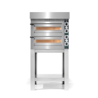 Piec do pizzy elektryczny Cuppone Tiziano | dwukomorowy | 4+4x30 | TZ430/2M