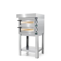 Piec do pizzy elektryczny Cuppone Tiziano | dwukomorowy | 4+4x35 | TZ435/2M