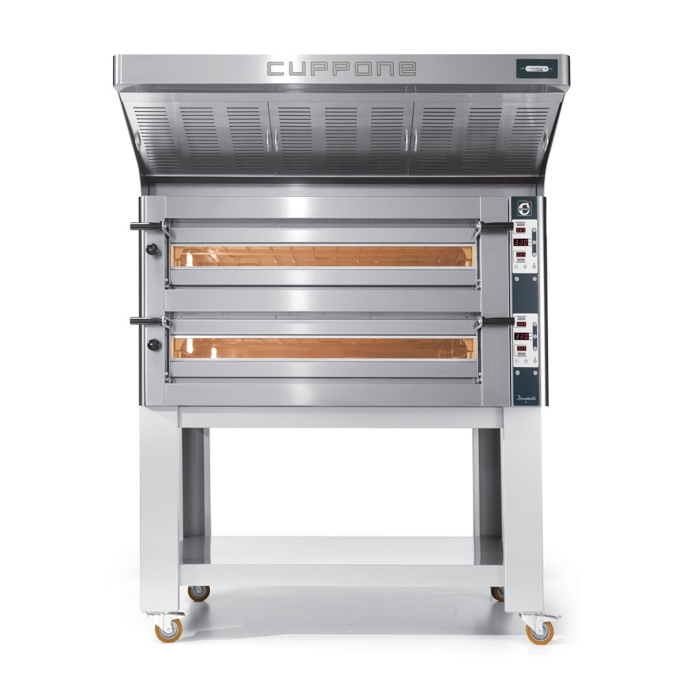 Piec do pizzy elektryczny Cuppone Donatello | dwukomorowy | panel cyfrowy | 6+6x36 | DN635L/2 D
