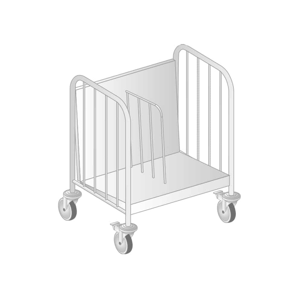WÓZEK DO TRANSPORTU TALERZY 650x500x850 Dora-Metal DM-3418