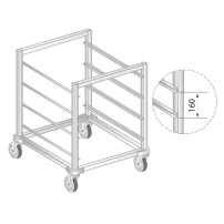 WÓZEK DO TRANSPORTU POJEMNIKÓW GN 603x700x850 Dora-Metal DM-3420