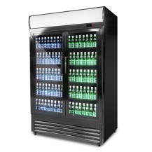 Szafa chłodnicza przeszklona RQ1300H | 2-drzwiowa | drzwi skrzydłowe | 880 l | 1295x695x1990 mm