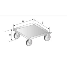 PLATFORMA JEZDNA 510x510x177 Dora-Metal DM-3426