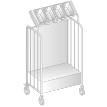 POMOCNIK KELNERSKI 840x567x1505 Dora-Metal DM-3429