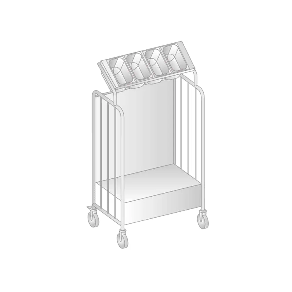 POMOCNIK KELNERSKI 840x567x1505 Dora-Metal DM-3429