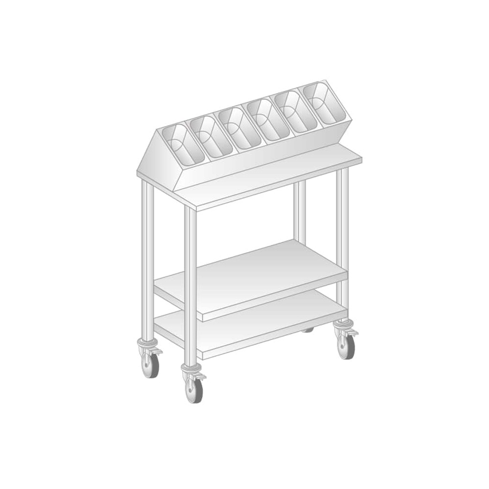 POMOCNIK KELNERSKI 640x500x1295 Dora-Metal DM-3430