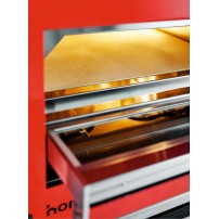 Piec do pizzy elektryczny Cuppone Home HE 400 | jednokomorowy | panel dotykowy | 400x400 mm | HE400/1 TS/FG | zielony