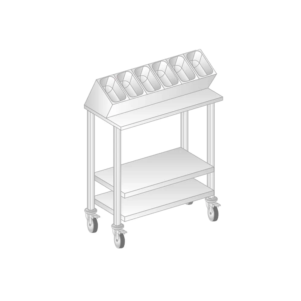 POMOCNIK KELNERSKI 805x500x1295 Dora-Metal DM-3430