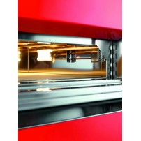 Piec do pizzy elektryczny Cuppone Home HE 400 | jednokomorowy | panel dotykowy | 400x400 mm | HE400/1 TS/FP | różowy