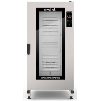 Piec konwekcyjno-parowy elektryczny | z wózkiem | piekarniczo-cukierniczy | automatyczny system myjący | 16x600x400 | 34,7 kW