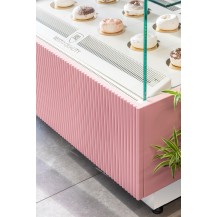 Witryna cukiernicza chłodnicza Dolce Visione Basic 1300 BIANCO | 1300x670x1300 mm