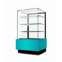 Witryna cukiernicza neutralna Dolce Visione Neutro Premium 700 | wnętrze ze stali nierdzewnej | 700x670x1300 mm