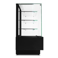 Witryna cukiernicza neutralna Dolce Visione Neutro Premium 700 | wnętrze ze stali nierdzewnej | 700x670x1300 mm