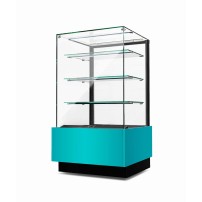 Witryna cukiernicza neutralna Dolce Visione Neutro Premium 700 | podświetlany cokół | 700x670x1300 mm