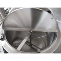 Kocioł warzelny gazowy z grzaniem pośrednim | opcja mieszadła | ekran dotykowy | 48 kW | 300 l | 1320x1330x940 mm | RQK-305GR