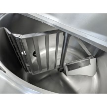 Kocioł warzelny gazowy z grzaniem pośrednim | opcja mieszadła | ekran dotykowy | 48 kW | 300 l | 1320x1330x940 mm | RQK-305GR