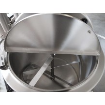 Kocioł warzelny gazowy z grzaniem pośrednim | opcja mieszadła | ekran dotykowy | 48 kW | 400 l | 1320x1330x1070 mm | RQK-405GR