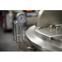 Kocioł warzelny gazowy z grzaniem pośrednim | opcja mieszadła | ekran dotykowy | 48 kW | 400 l | 1320x1330x1070 mm | RQK-405GR