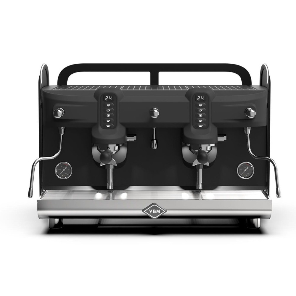 Ekspres kolbowy 2-grupowy | Black Moon 2GR Black | kolor czarny| 4 kW