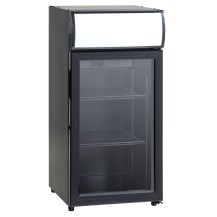 Szafa chłodnicza przeszklona SC81BE | czarna | LED | 60l