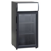 Szafa chłodnicza przeszklona SC81BE | czarna | LED | 60l
