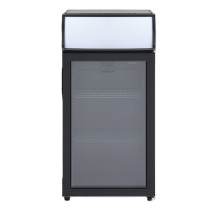 Szafa chłodnicza przeszklona SC81BE | czarna | LED | 60l