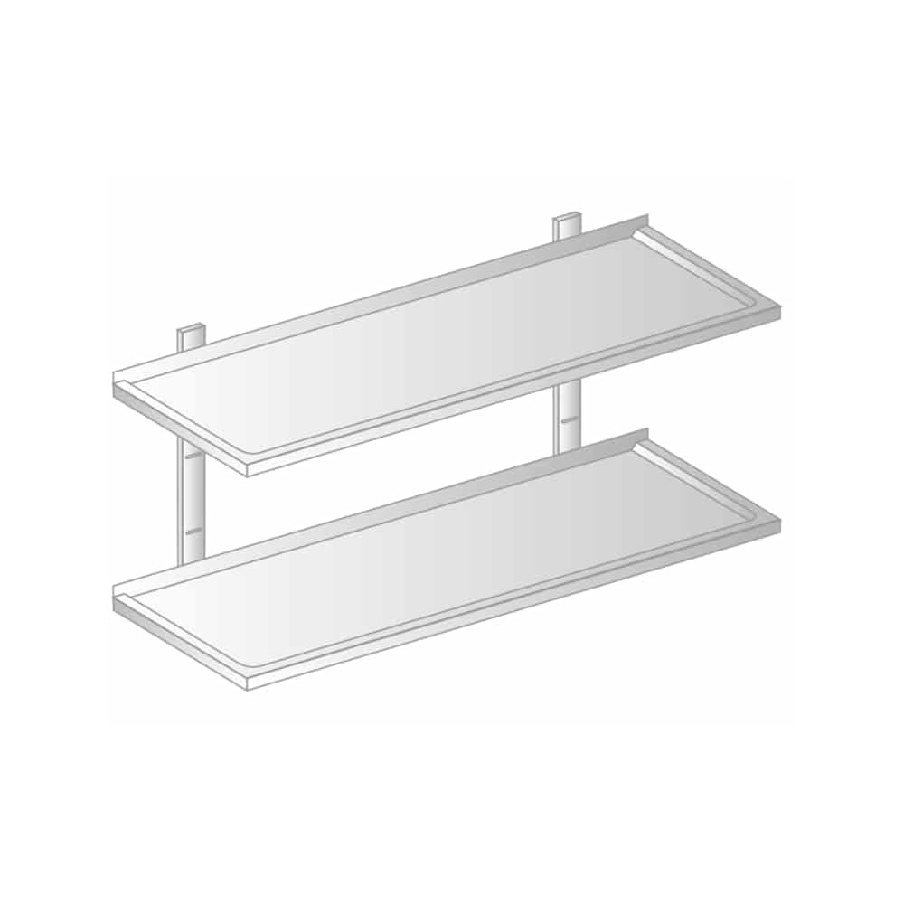 PÓŁKA WISZĄCA PRZESTAWNA PODWÓJNA 1800x400x700 Dora-Metal DM-3504