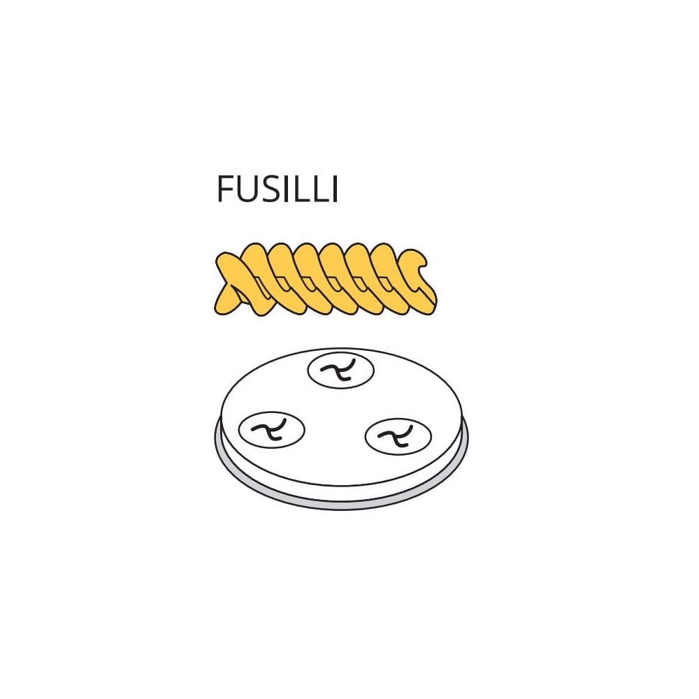 Matryca formująca do maszynki do makaronu PF15E i MPF1.5N FUSILLI - ø 9 mm