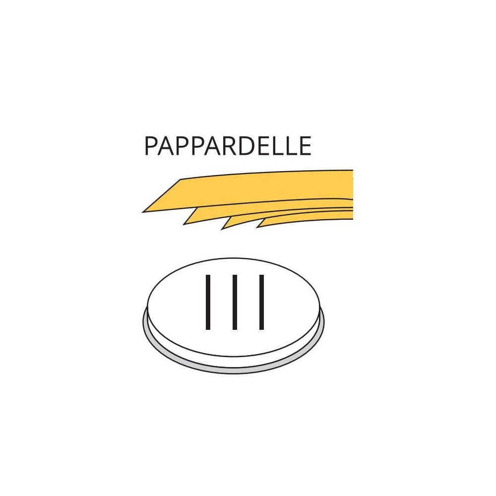 Matryca formująca do maszynki do makaronu PF15E i MPF1.5N PAPPARDELLE - 16 mm