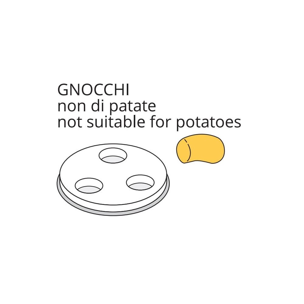 Matryca formująca do maszynki do makaronu PF25EN, PF40EN, MPF2.5N, MPF2.5NC, MPF4N, GNOCCHI - ø 12 mm