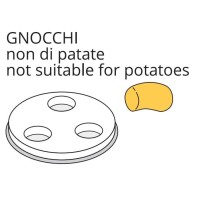 Matryca formująca do maszynki do makaronu PF25EN, PF40EN, MPF2.5N, MPF2.5NC, MPF4N, GNOCCHI - ø 12 mm