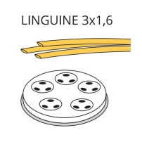 Matryca formująca do maszynki do makaronu PF25EN, PF40EN, MPF2.5N, MPF2.5NC, MPF4N, LINGUINE 3 x 1.6 - 3 mm