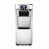 Maszyna do lodów włoskich | automat do lodów soft | nocne chłodzenie | 2 smaki + mix | pompa napowietrzająca | 2x6l | RQ828C