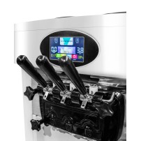 Maszyna do lodów włoskich | automat do lodów soft | nocne chłodzenie | 2 smaki + mix | pompa napowietrzająca | 2x6l | RQ828C