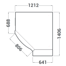 Piec narożny do pizzy Cuppone Caravaggio | CR535/1 CD | elektryczny | 5x36 cm | 9,7 kW | 1212x1406x430 mm