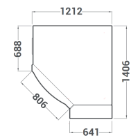 Piec narożny do pizzy Cuppone Caravaggio | CR535/1 CD | elektryczny | 5x36 cm | 9,7 kW | 1212x1406x430 mm